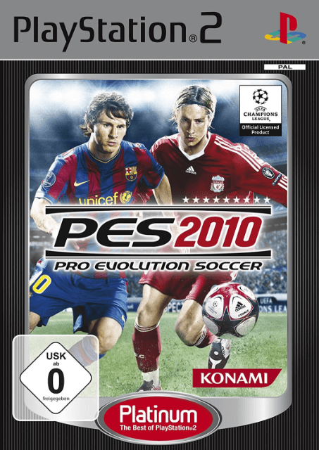 Pro Evolution Soccer 2010 box art for Playstation 2
